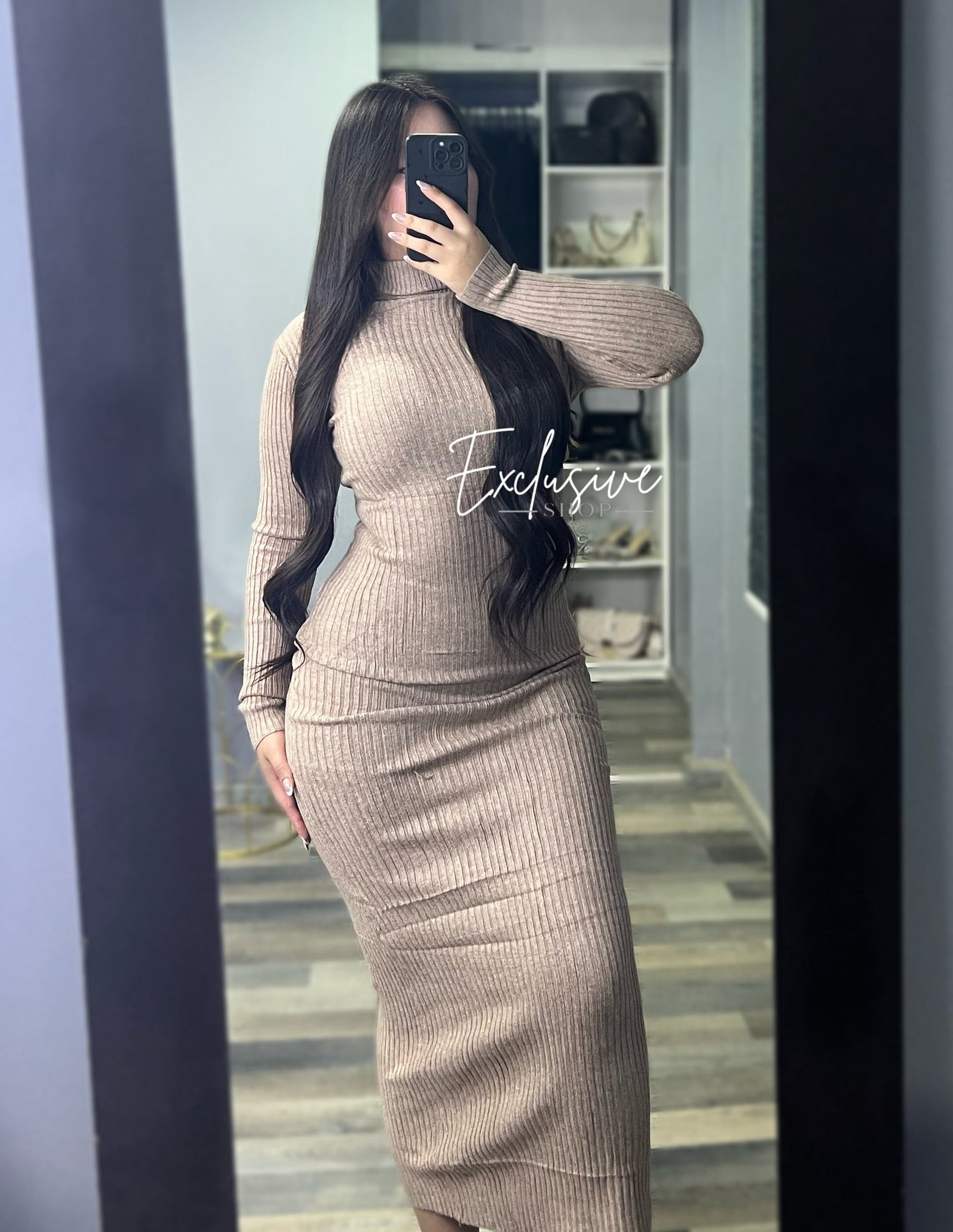 Maxi Vestido Cuello Alto